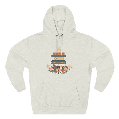 Cozy Book Lover's Hoodie | Three-Panel Fleece, Reading Gift, Literary Sweatshirt, Casual Apparel, Birthday Present, Book Club Outfit - MaisonThreadory