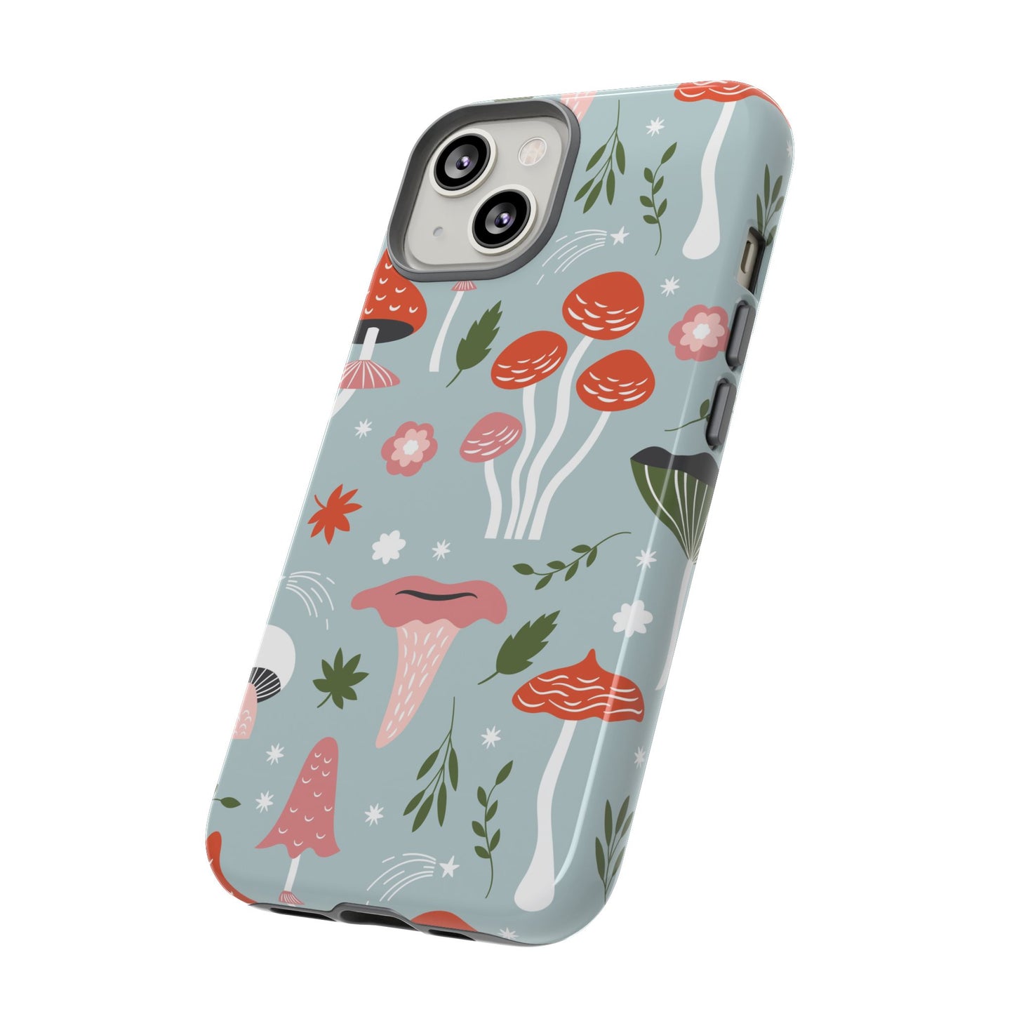 Whimsical Mushroom Phone Case, Cute Floral Smartphone Cover, Unique Gift for Nature Lovers, Trendy Tech Accessory, Eco-friendly Case