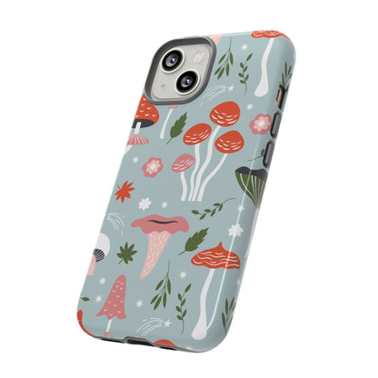 Whimsical Mushroom Phone Case, Cute Floral Smartphone Cover, Unique Gift for Nature Lovers, Trendy Tech Accessory, Eco-friendly Case