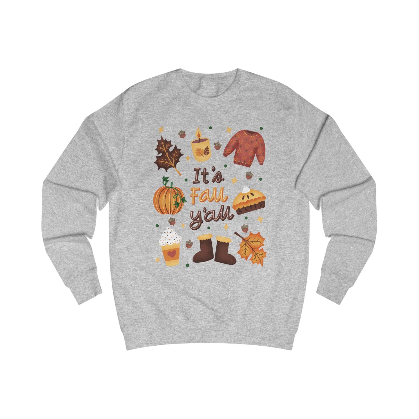 Cozy Fall Sweatshirt, Autumn Sweater, Seasonal Gift, Pumpkin Spice Apparel, Thanksgiving Fashion, Comfortable Layering - MaisonThreadory