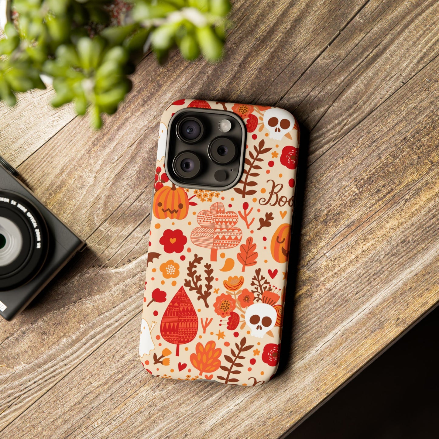 Autumn Phone Case - Cozy Fall Vibes, Pumpkin Decor, Halloween Gift, Floral Design, Seasonal Aesthetic