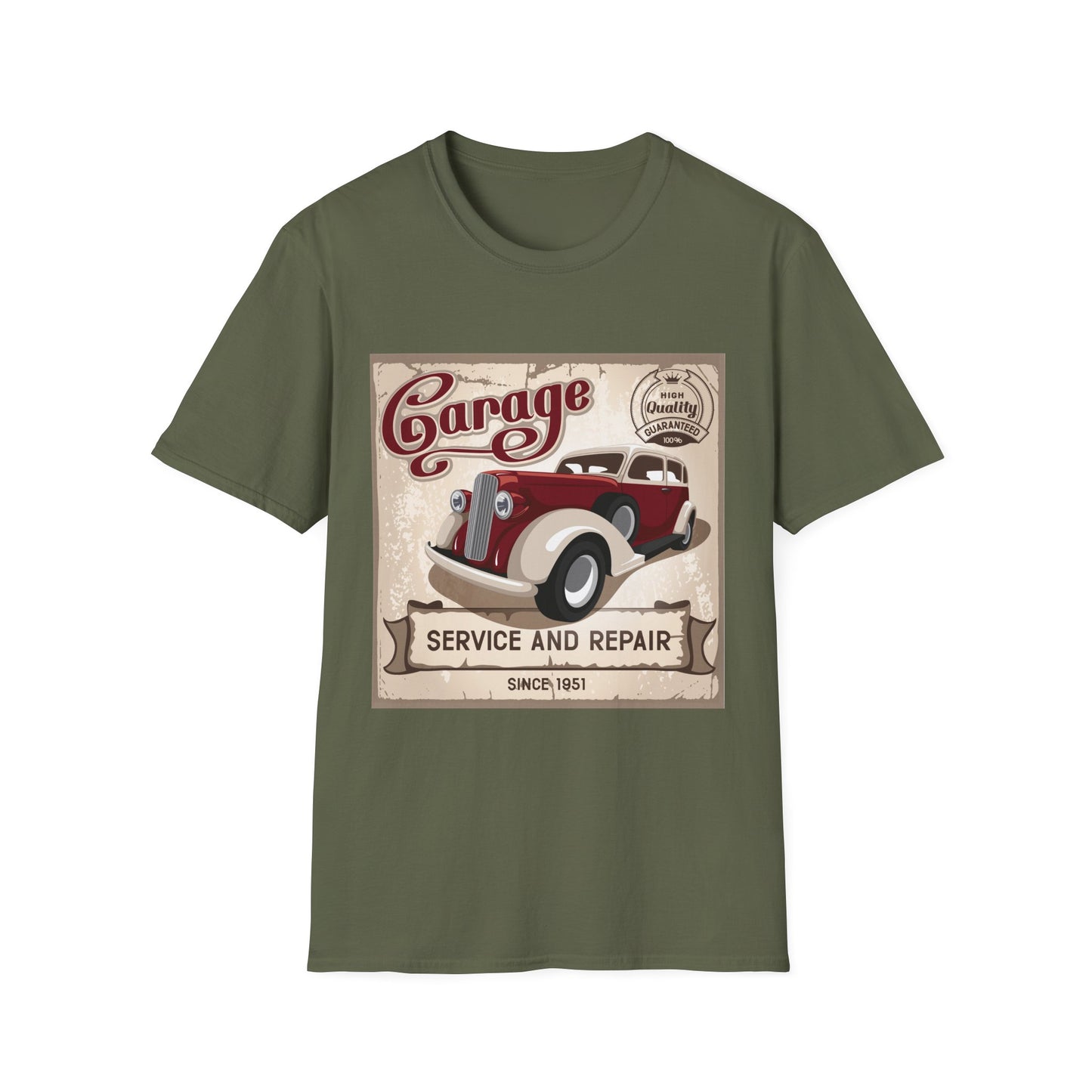 Vintage Garage Service T-Shirt, Car Lover Gift, Classic Auto Enthusiast Tee, Dad Father's Day Gift, Retro Automotive Apparel