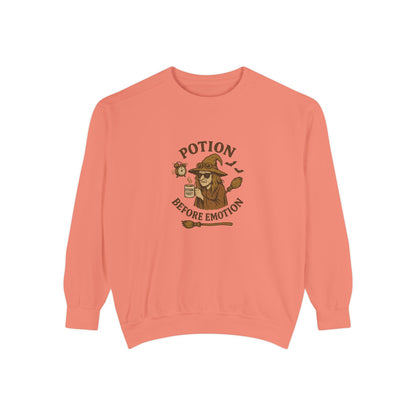 Potion Before Emotion Sweatshirt | Unisex Magical Sweatshirt for Cozy Days, Witchy Gifts, Halloween Apparel, Birthday Present, [...] - MaisonThreadory