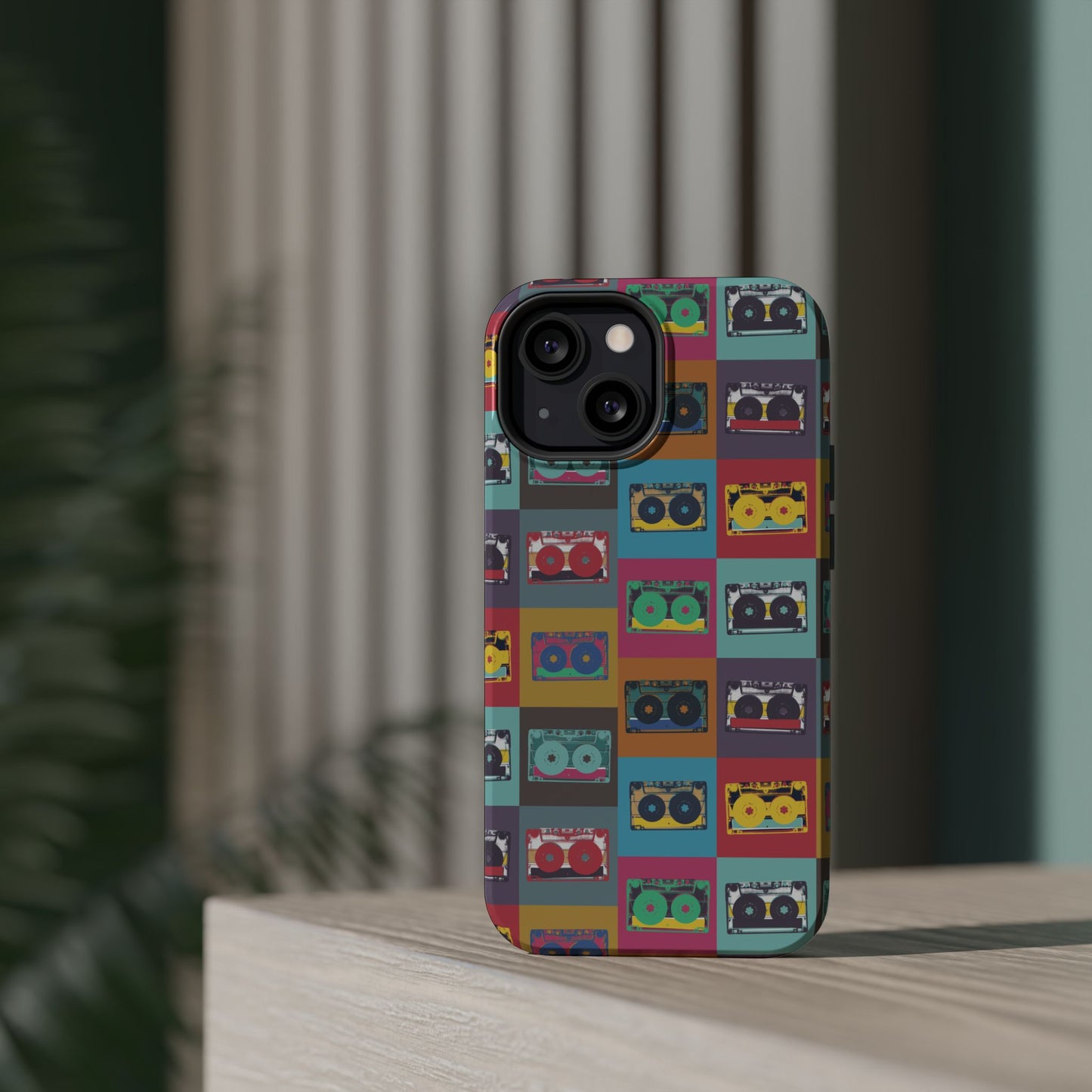 Retro Cassette Tape Phone Case, Vintage Style Tough Case, Music Lover Gift, Funky Tech Accessory, Fun Phone Cover