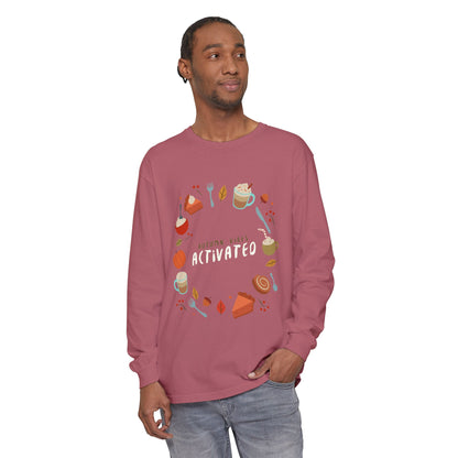 Autumn Vibes Long Sleeve T-Shirt, Cozy Fall Shirt, Unisex Fall Apparel, Thanksgiving Gift, Seasonal Fashion - MaisonThreadory