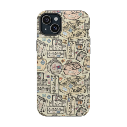 Travel-Inspired Magnetic Tough Cases, Unique Phone Accessories, Perfect for Adventurers, Great Gift for Travelers or Holidays