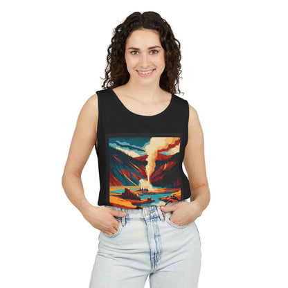 Vintage Yellowstone Tank Top, Comfortable Summer Top, Adventure Apparel, Nature Lover Gift, Unisex Outdoor Wear, Travel Essentials