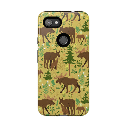 Moose Phone Case - Nature Lover's Accessory, Gifts for Outdoorsy Friends, Wildlife Decor, Eco-Friendly Cover, Forest Adventure Gear - MaisonThreadory