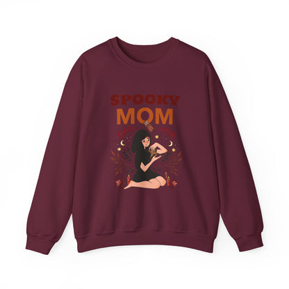 Spooky Mom Sweatshirt | Unisex Crewneck | Halloween Apparel | Gift for Moms | Cozy Fall Fashion | Cute Sweatshirt - MaisonThreadory