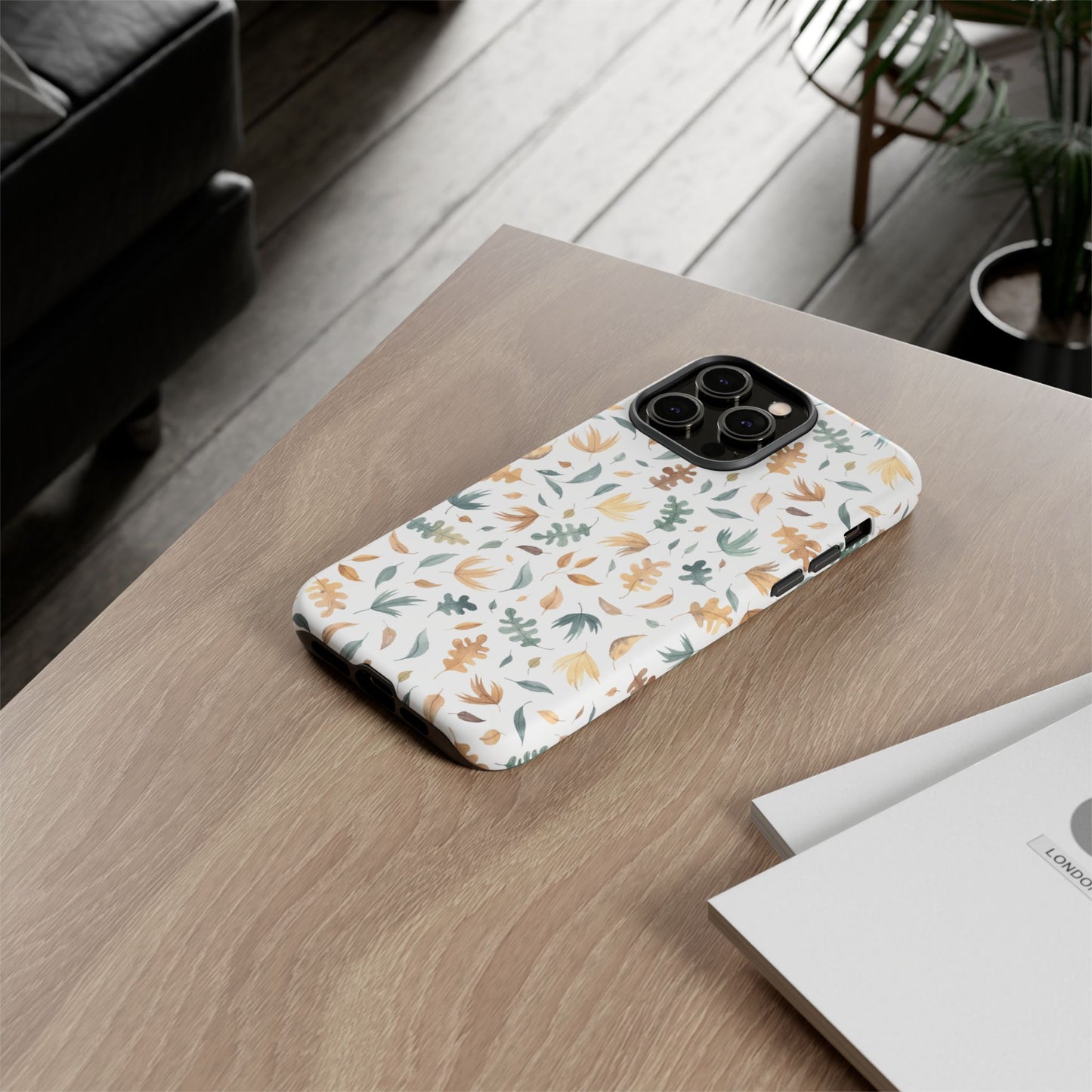 Stylish Floral Phone Case - Tough Cases, Nature-Inspired Design, Gift for Her, Phone Accessory, Floral Pattern Cover