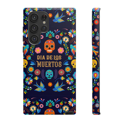 Colorful Dia de los Muertos Phone Case, Skull Design, Floral Phone Cover, Sugar Skull Accessories, Day of the Dead Gift