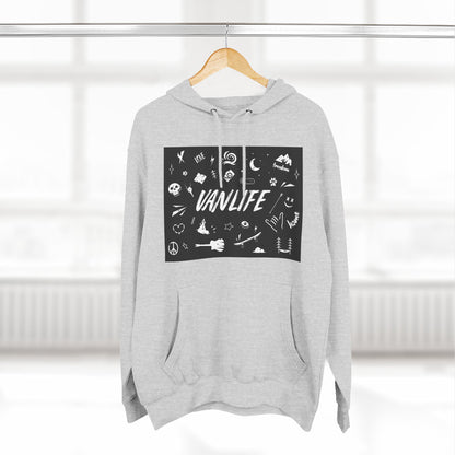 Vanlife Adventure Hoodie - Cozy Fleece Sweatshirt for Travel Lovers, Outdoor Enthusiasts, Camping, Road Trips, Gift for Explorer - MaisonThreadory