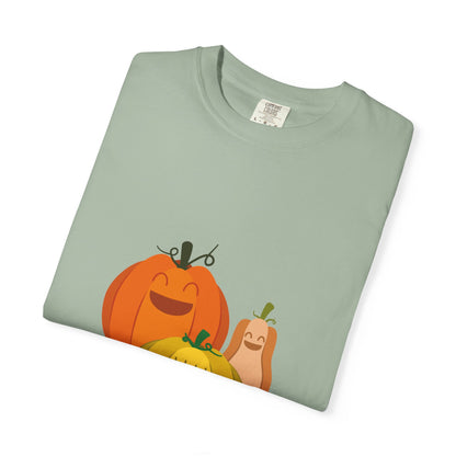 Cute Pumpkin Family T-Shirt, Fall Apparel, Halloween Shirt, Thanksgiving Gift, Harvest Crew Tee, Unisex Seasonal Wear - MaisonThreadory