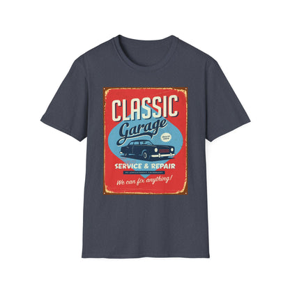 Classic Garage Vintage T-Shirt, Car Lovers Gift, Retro Car Tee, Father's Day Shirt, Classic Auto Enthusiast Apparel