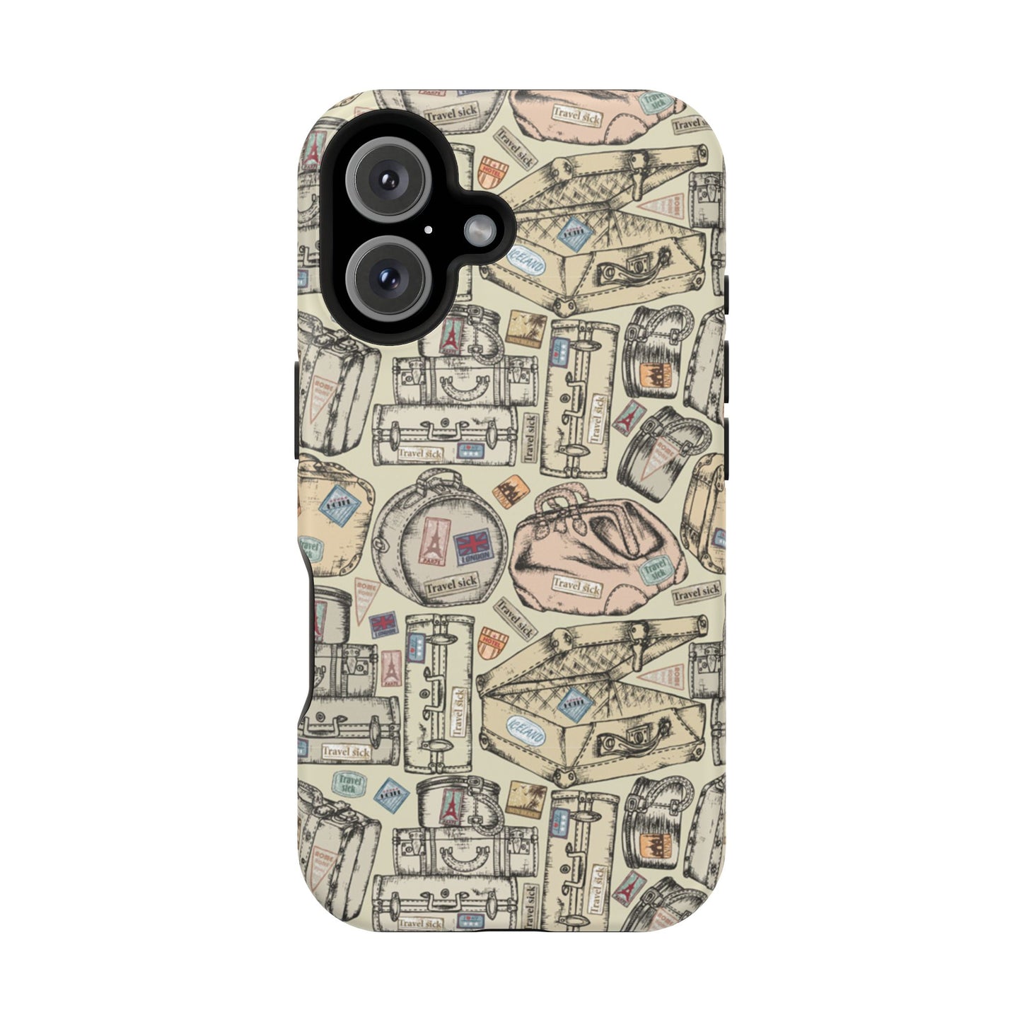 Travel-Inspired Magnetic Tough Cases, Unique Phone Accessories, Perfect for Adventurers, Great Gift for Travelers or Holidays