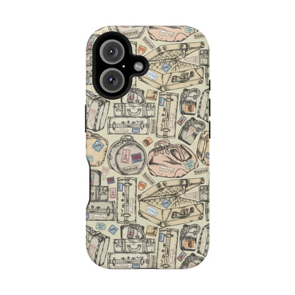 Travel-Inspired Magnetic Tough Cases, Unique Phone Accessories, Perfect for Adventurers, Great Gift for Travelers or Holidays