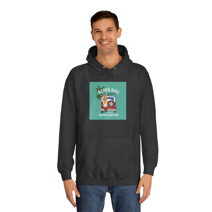 Beachside Vibes Unisex Hoodie | Perfect for College Students, Cozy Days, Summer Vacations, Gift for Friends, Casual Wear - MaisonThreadory
