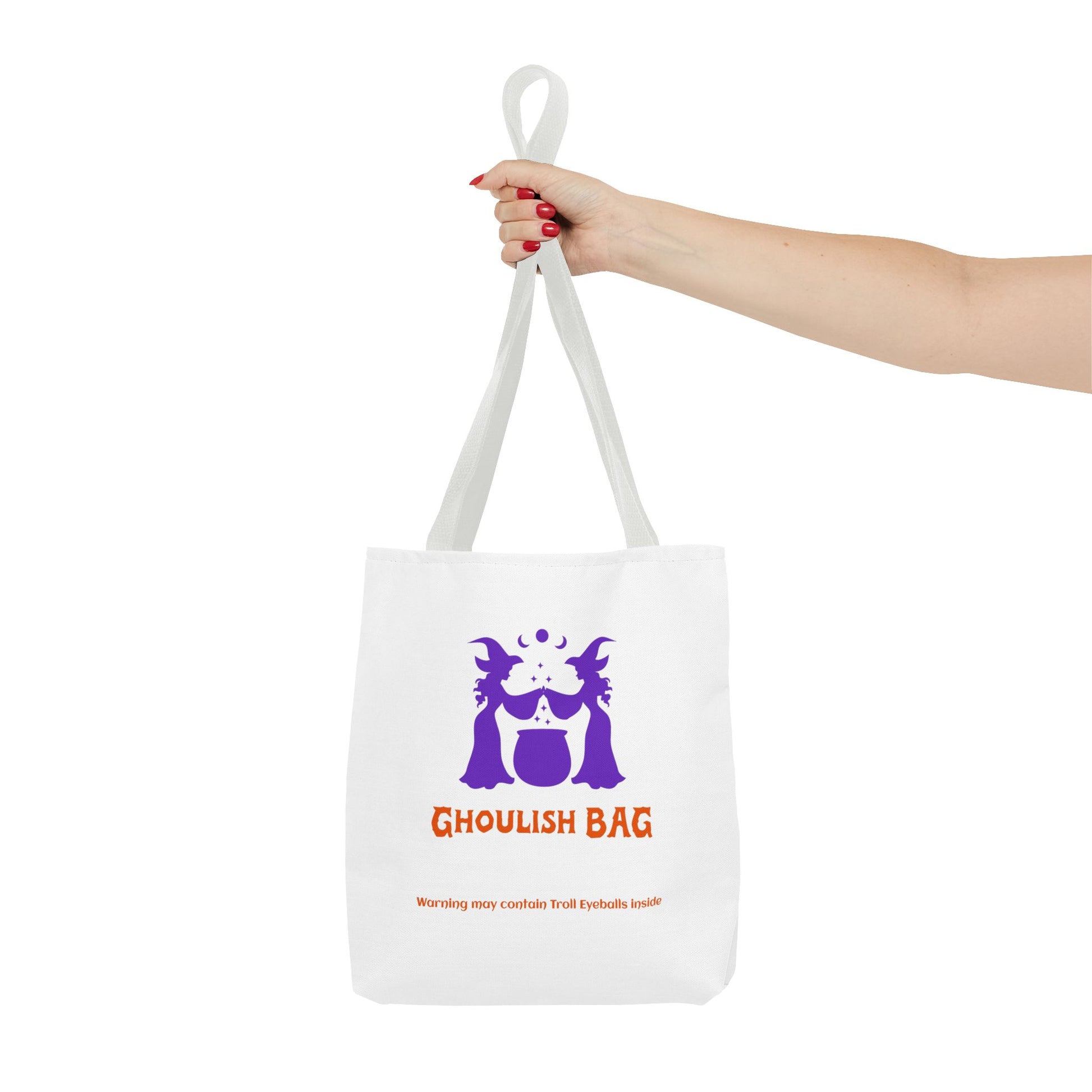 Ghoulish Tote Bag - Spooky Halloween Carryall, Trick-or-Treat Bag, Witchy Gift, Ghoul Tote for Fall, Party Essential - MaisonThreadory