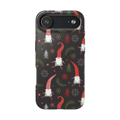 Gnomes & Holiday Cheer Tough Phone Cases, Cute Phone Accessories, Holiday Gift, Gnome Phone Cover, Festive Phone Protection, Winter Decor