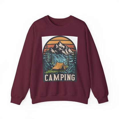 Camping Adventures Unisex Sweatshirt - Cozy Outdoor Gear, Nature Lover Gift, Hiking Apparel, Travel Essential, Campfire Style - MaisonThreadory