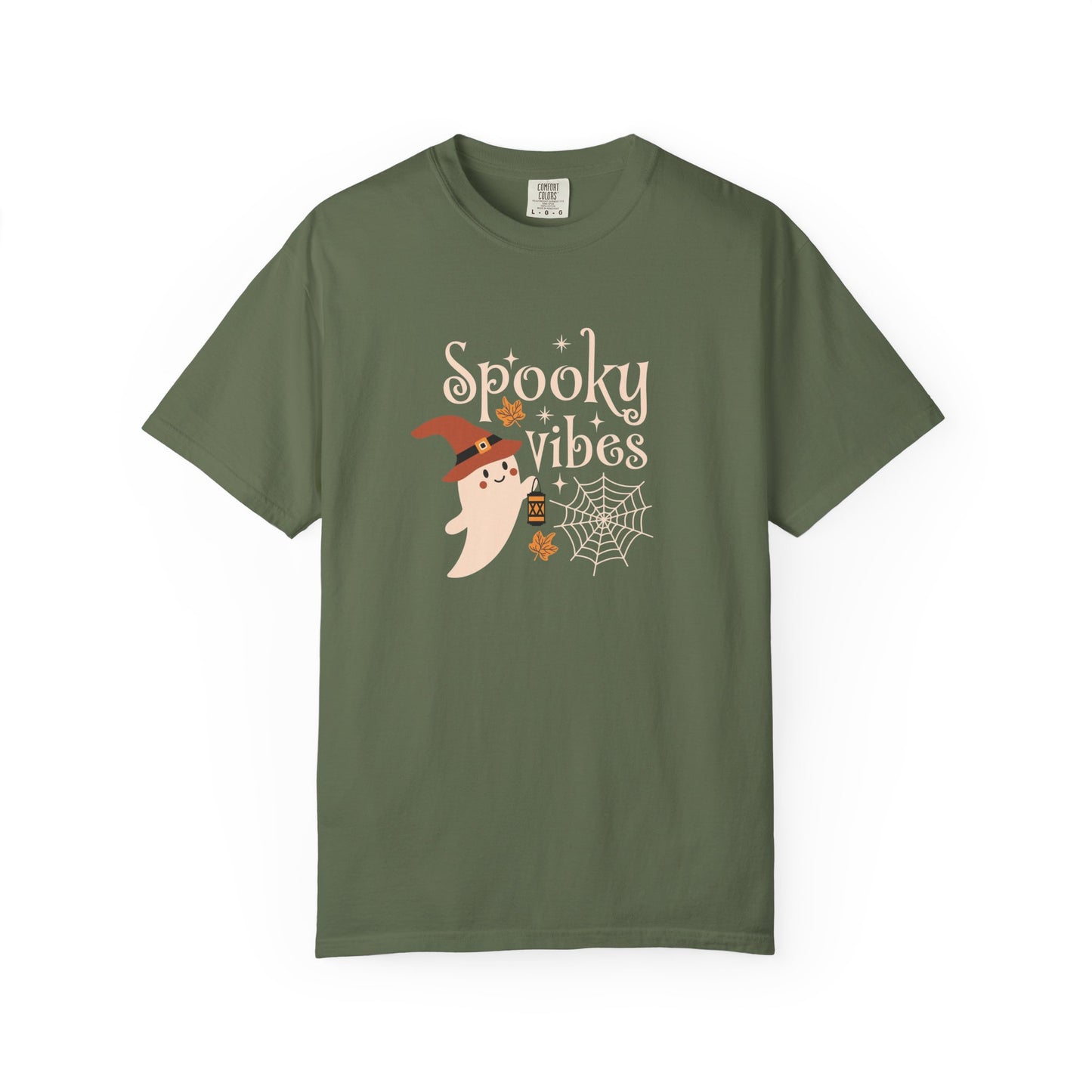 Spooky Ghost T-Shirt, Halloween Apparel, Unisex Tee, Fall Fashion, Cute Ghost Design, Perfect for Autumn Celebrations - MaisonThreadory