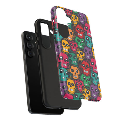 Phone Case, Day of the Dead Tough Case Phone, Mexican Skull Phone Cover, Floral Skeleton Phone Protector, Sugar Skull iPhone Case, Tough
