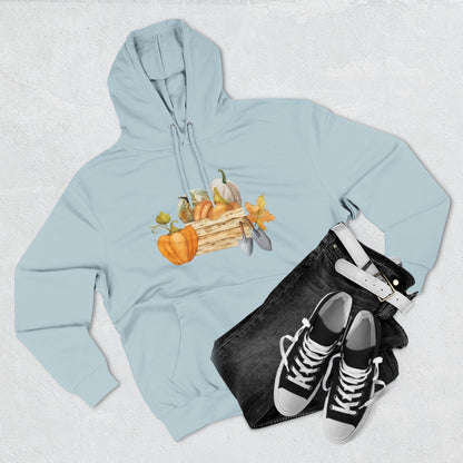 Autumn Harvest Fleece Hoodie, Cozy Fall Sweatshirt, Pumpkin Hoodie, Seasonal Apparel, Gift for Thanksgiving