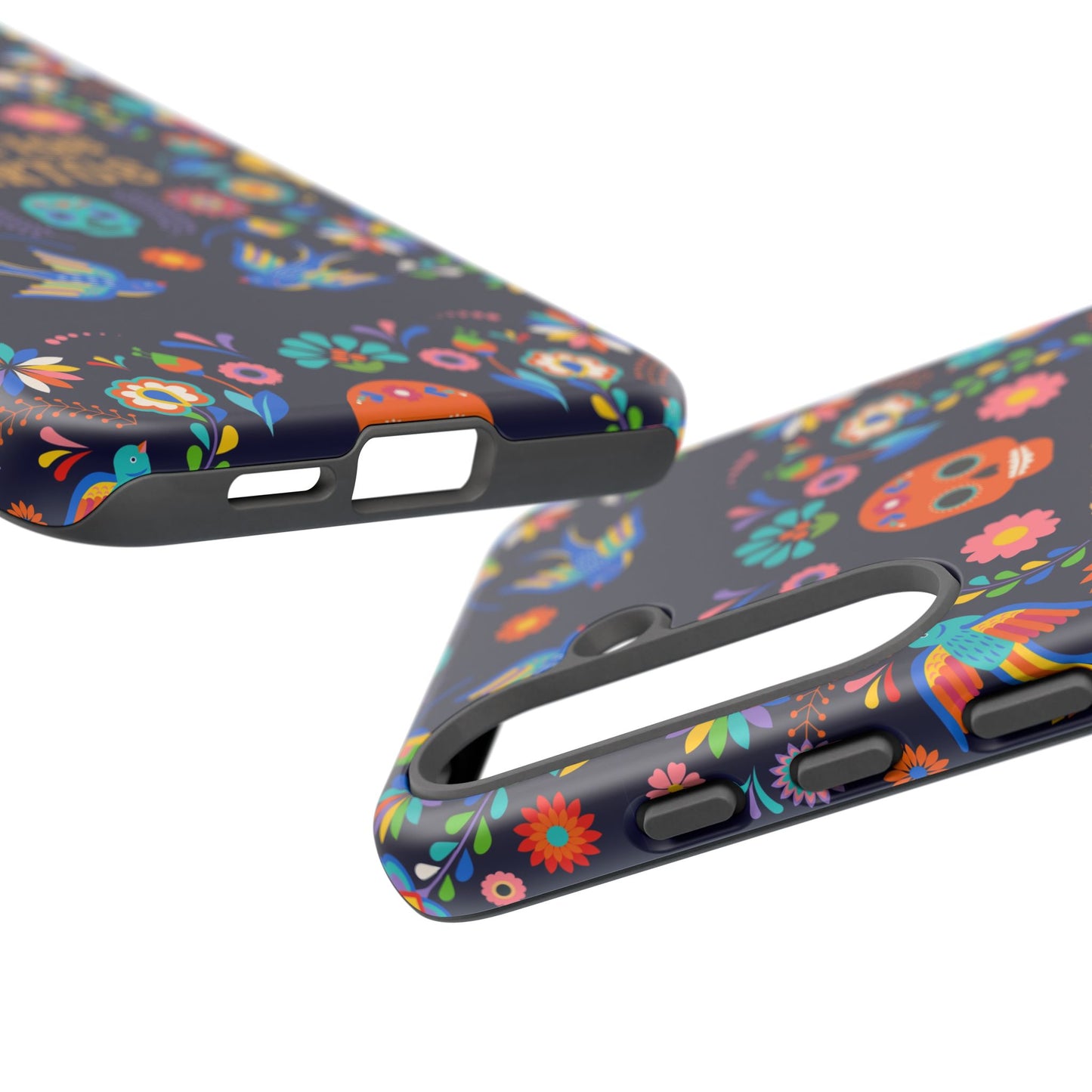 Colorful Dia de los Muertos Phone Case, Skull Design, Floral Phone Cover, Sugar Skull Accessories, Day of the Dead Gift
