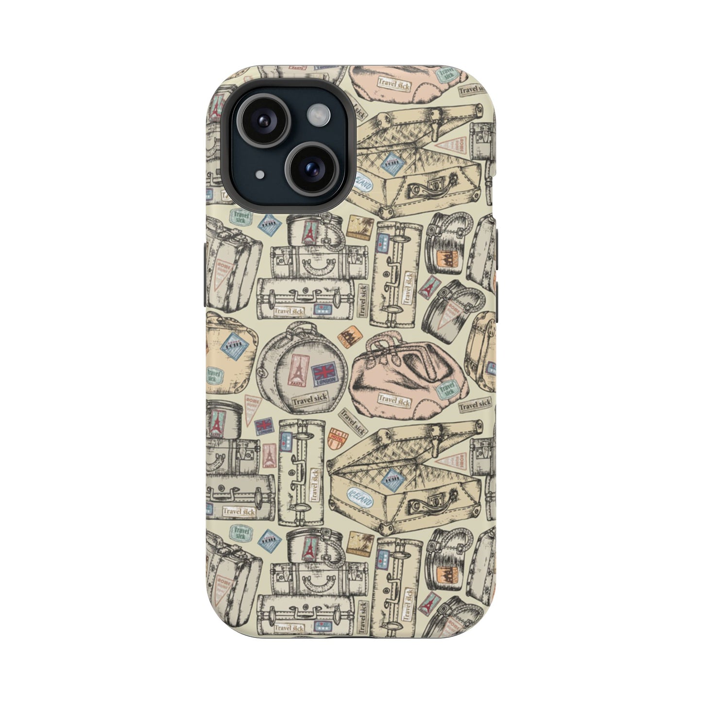Travel-Inspired Magnetic Tough Cases, Unique Phone Accessories, Perfect for Adventurers, Great Gift for Travelers or Holidays