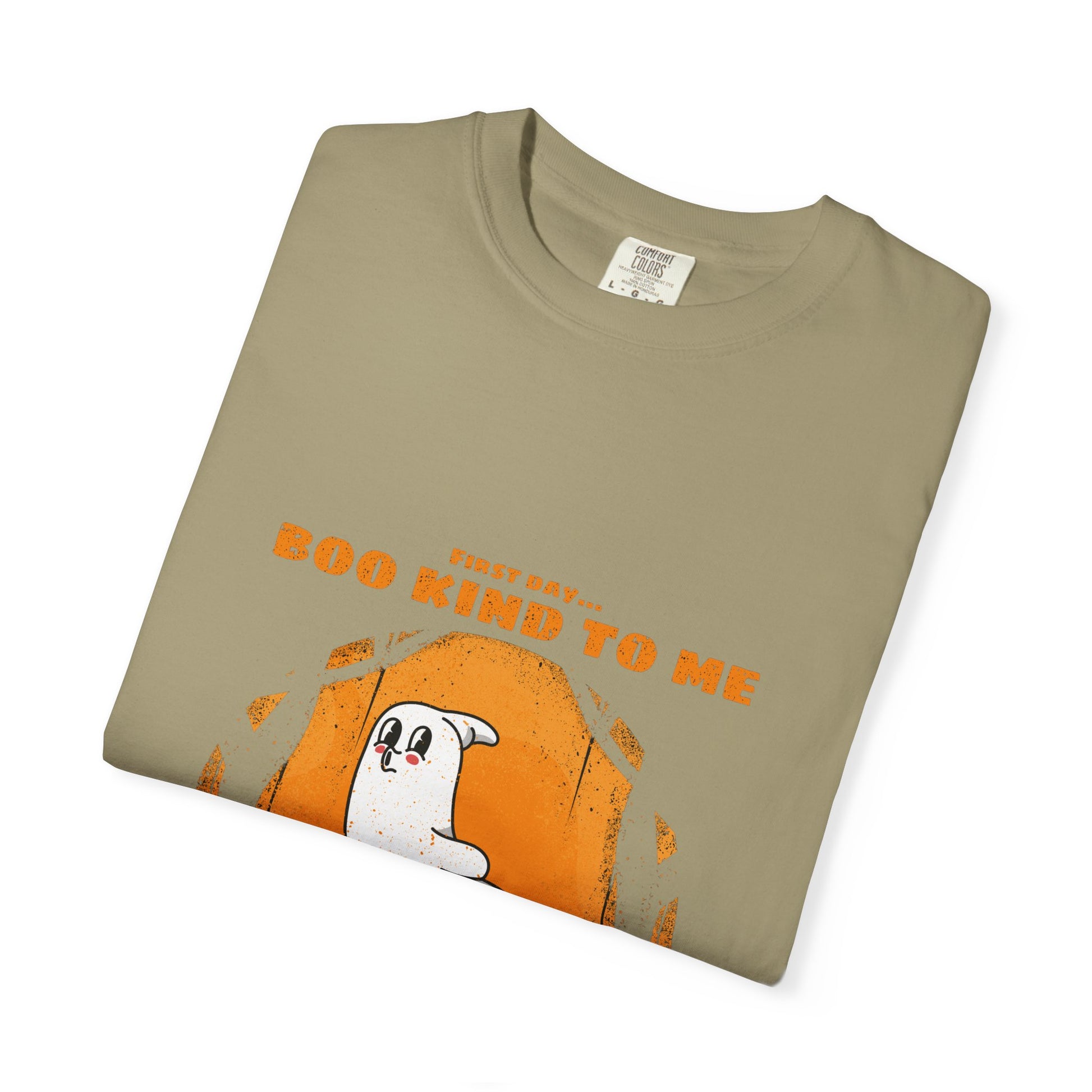 Playful Message T-Shirt: Boo Kind To Me, Funny Graphic Tee, Unisex Cotton Top, Casual Wear, Gift for Friends - MaisonThreadory
