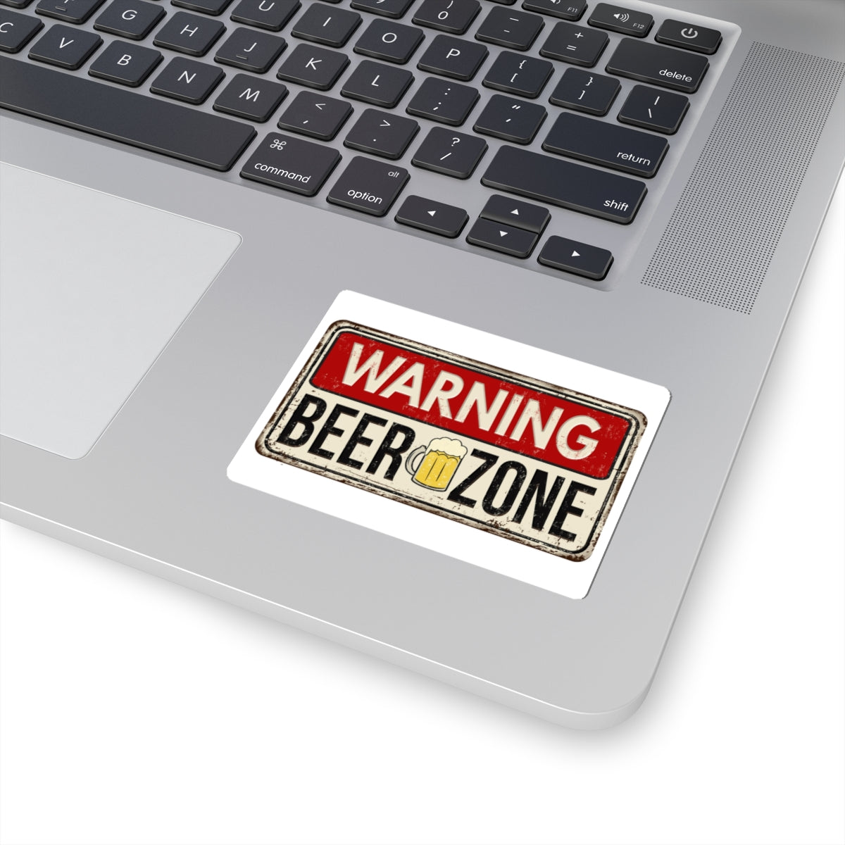 Warning Beer Zone Stickers | Fun Decals for Beer Lovers, Laptop Stickers, Bar Decor, Gift for Friends, Man Cave Accessories - MaisonThreadory