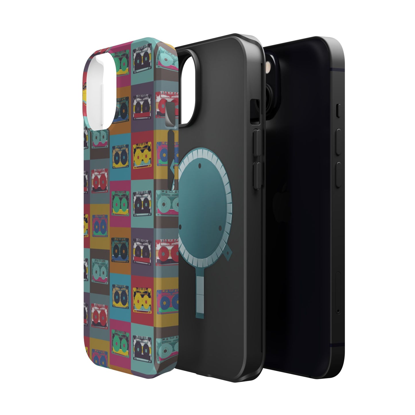 Retro Cassette Tape Phone Case, Vintage Style Tough Case, Music Lover Gift, Funky Tech Accessory, Fun Phone Cover