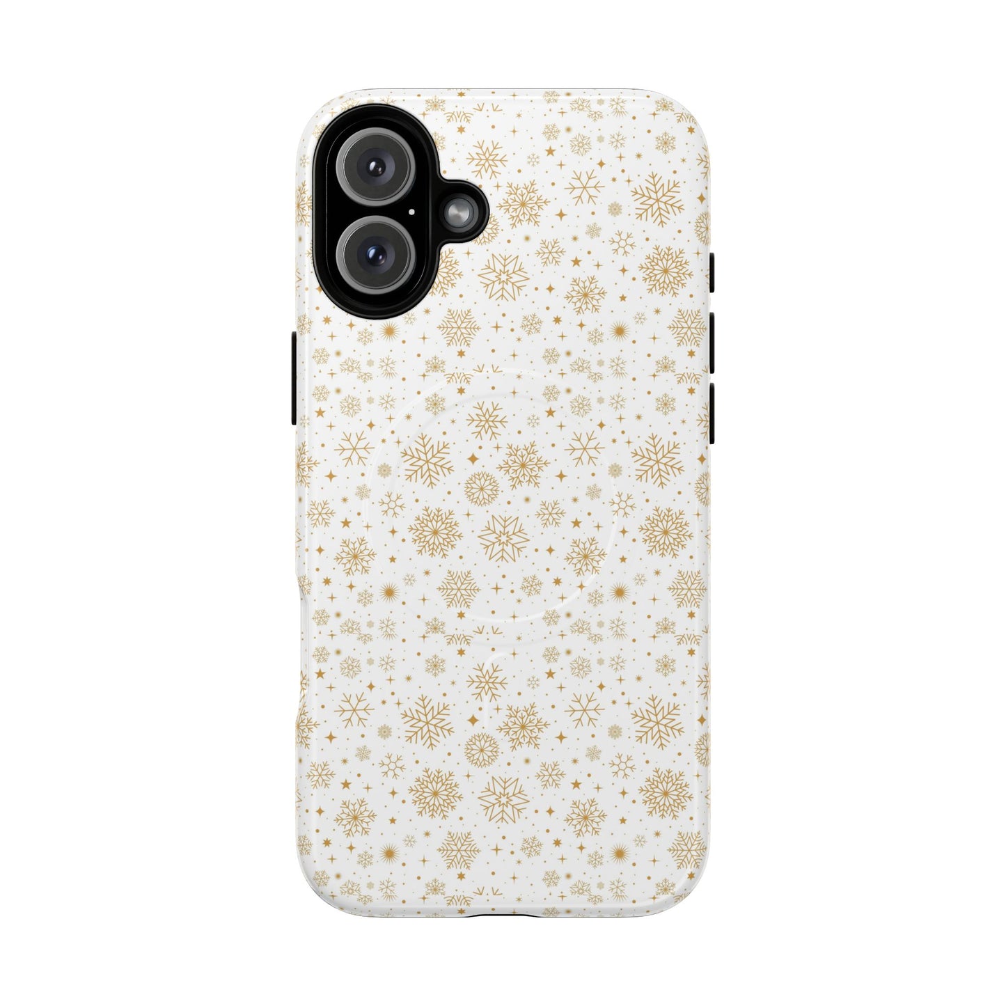 Festive Snowflake Phone Cases for Winter, Holiday Gift, Sleek Design, Winter Accessories, Durable Protection - MaisonThreadory