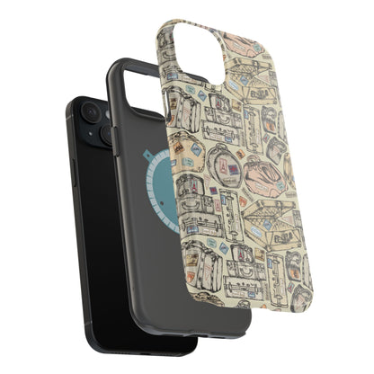 Travel-Inspired Magnetic Tough Cases, Unique Phone Accessories, Perfect for Adventurers, Great Gift for Travelers or Holidays