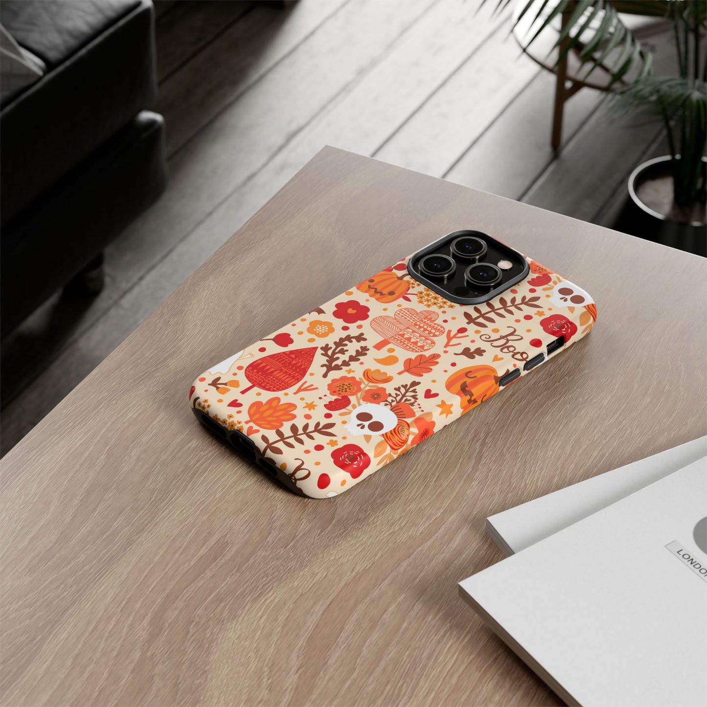 Autumn Phone Case - Cozy Fall Vibes, Pumpkin Decor, Halloween Gift, Floral Design, Seasonal Aesthetic