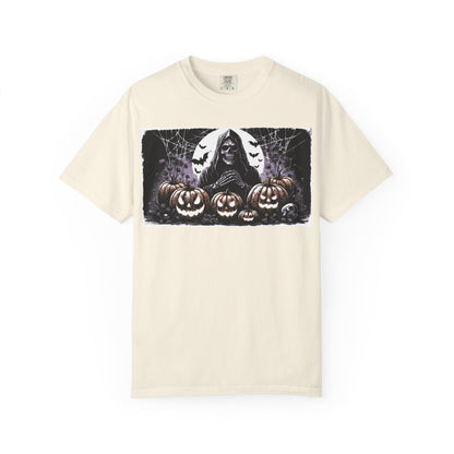 Spooky Halloween T-shirt, Unisex Graphic Tee, Ghostly Apparel, Fall Fashion, Pumpkin Shirt, Halloween Costume Top