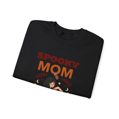 Spooky Mom Sweatshirt | Unisex Crewneck | Halloween Apparel | Gift for Moms | Cozy Fall Fashion | Cute Sweatshirt - MaisonThreadory