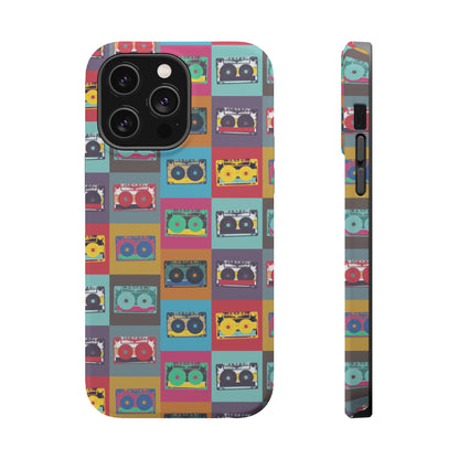 Retro Cassette Tape Phone Case, Vintage Style Tough Case, Music Lover Gift, Funky Tech Accessory, Fun Phone Cover