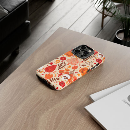 Autumn Phone Case - Cozy Fall Vibes, Pumpkin Decor, Halloween Gift, Floral Design, Seasonal Aesthetic