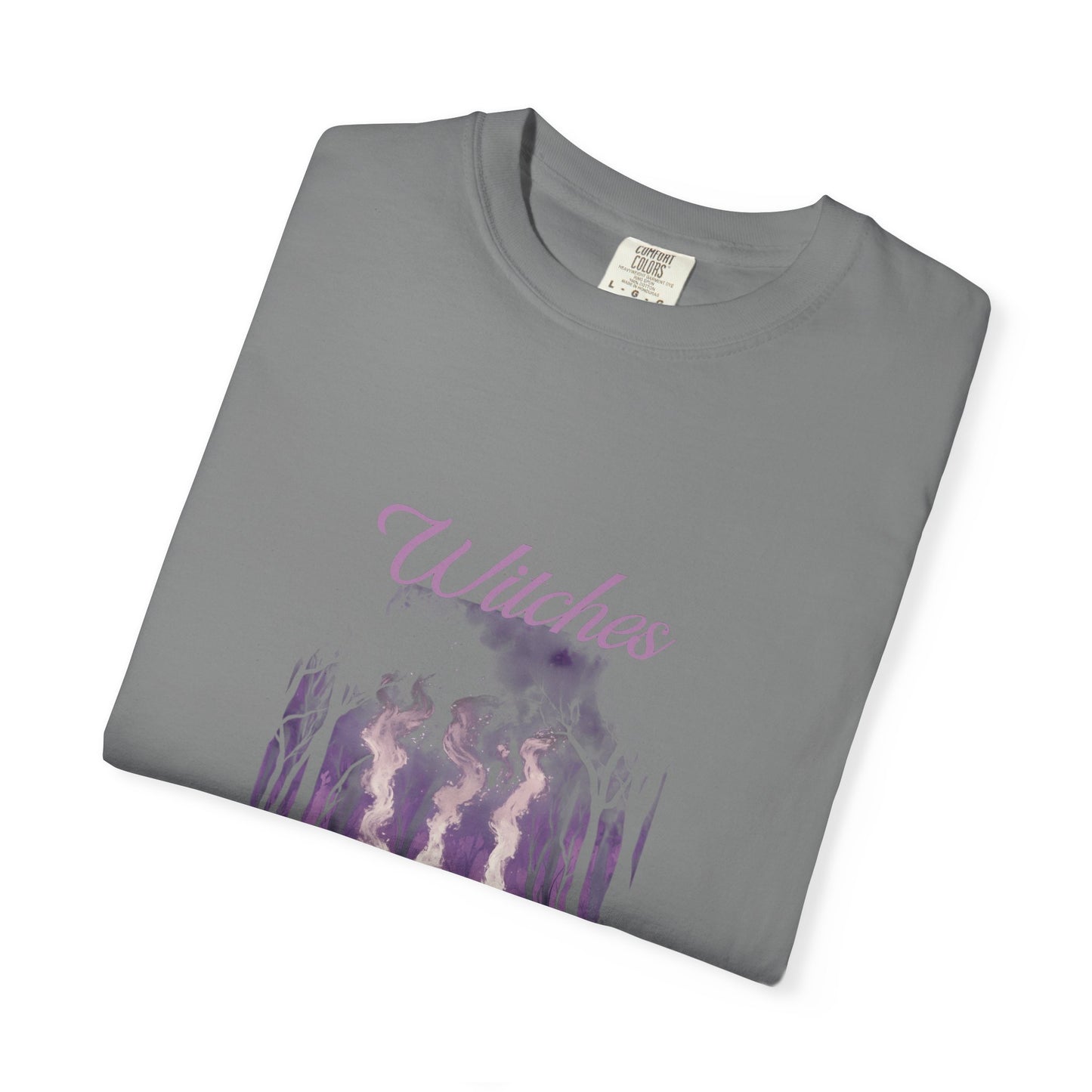 Witches Garment-Dyed T-Shirt | Mystical Apparel for Halloween, Witchy Vibes, Unique Gift, Casual Wear - MaisonThreadory