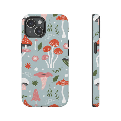 Whimsical Mushroom Phone Case, Cute Floral Smartphone Cover, Unique Gift for Nature Lovers, Trendy Tech Accessory, Eco-friendly Case