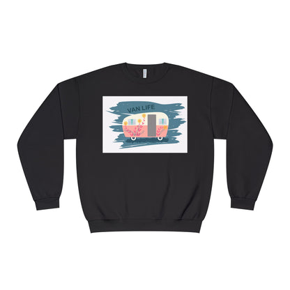 Van Life Sweatshirt, Cozy Crewneck for Adventure Lovers, Travel Apparel for Road Trips, Perfect Gift for Campers & Van Enthusiasts - MaisonThreadory