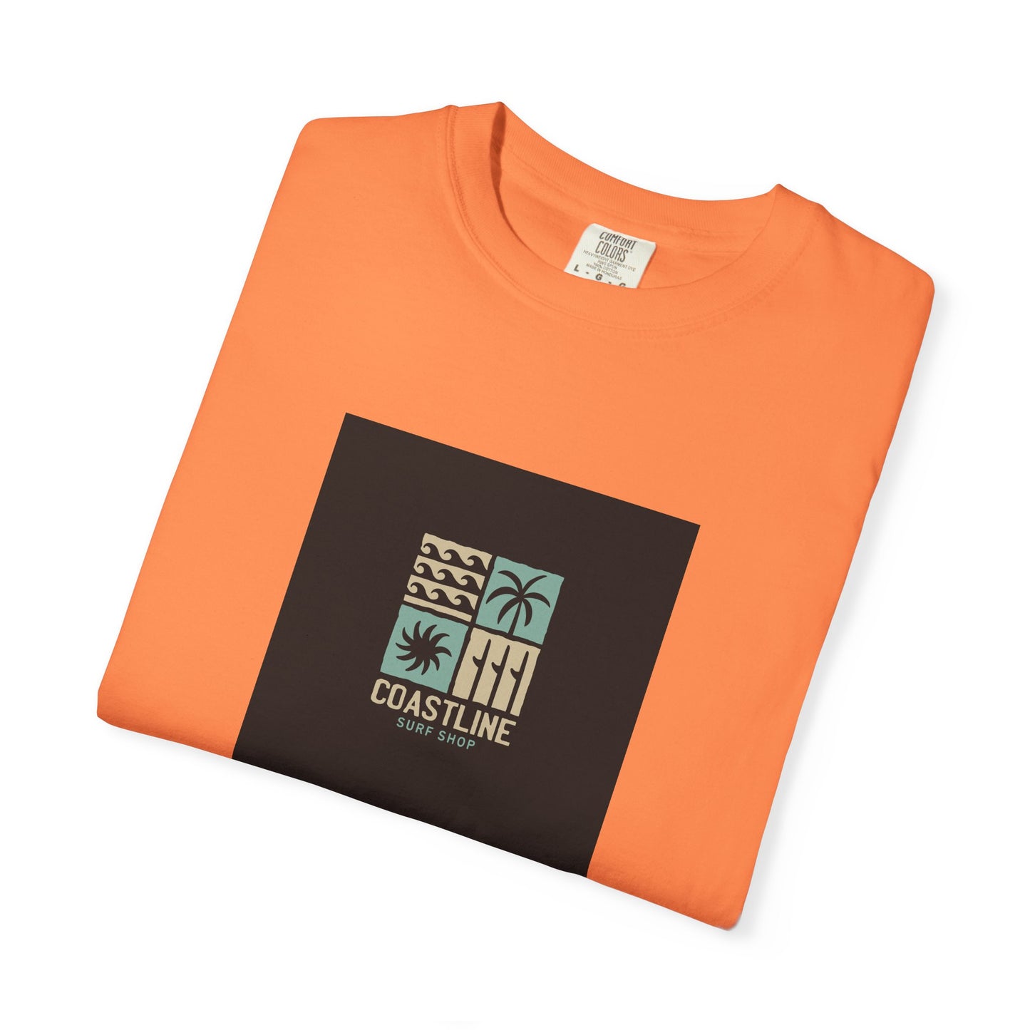 Coastline T-Shirt, Unisex Garment-Dyed Tee, Casual Summer Wear, Coastal Vibes, Beach Day Apparel, Vacation Essential - MaisonThreadory