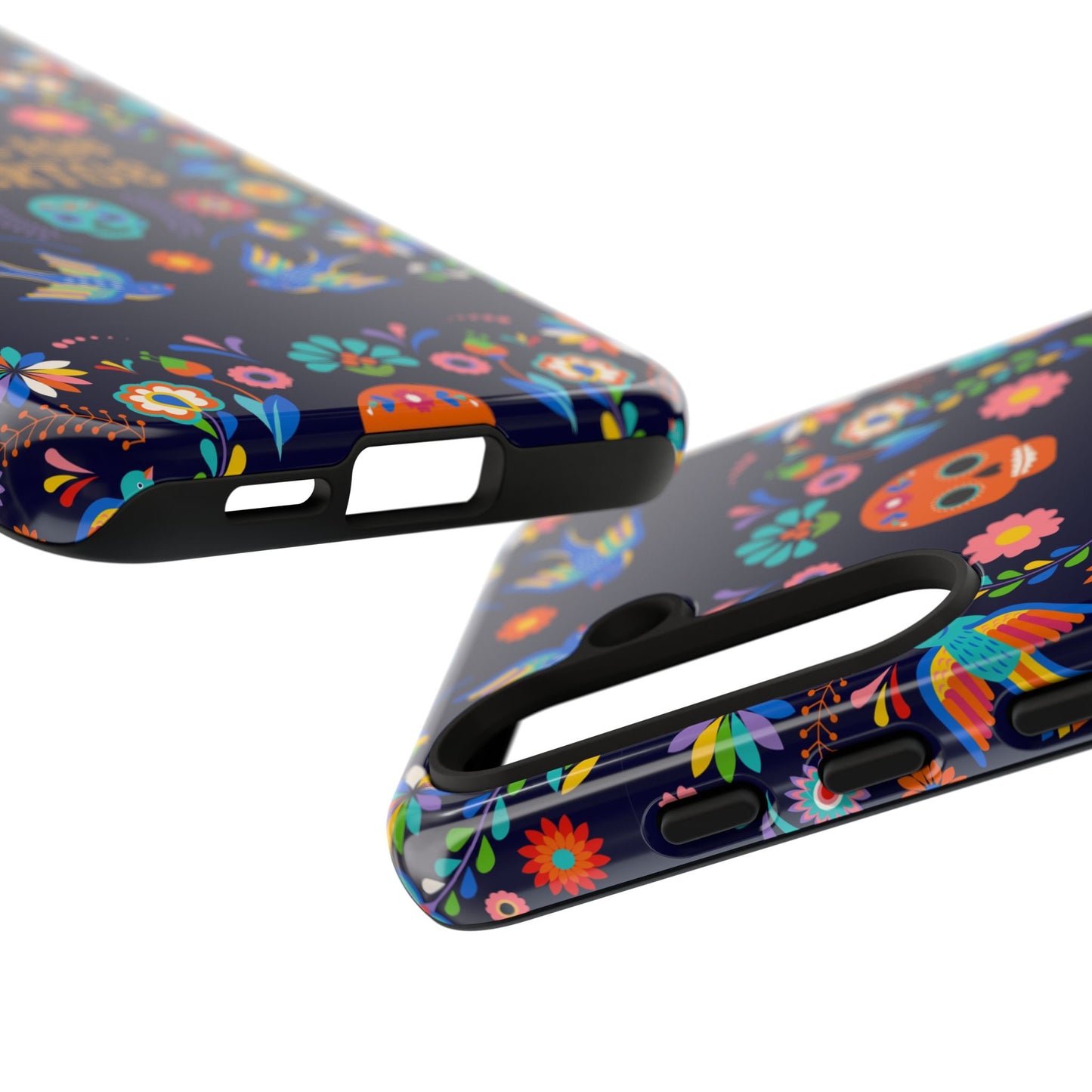 Colorful Dia de los Muertos Phone Case, Skull Design, Floral Phone Cover, Sugar Skull Accessories, Day of the Dead Gift