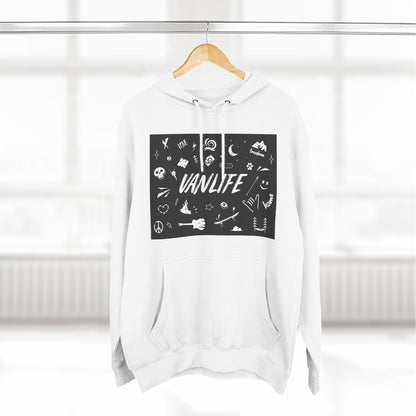 Vanlife Adventure Hoodie - Cozy Fleece Sweatshirt for Travel Lovers, Outdoor Enthusiasts, Camping, Road Trips, Gift for Explorer - MaisonThreadory