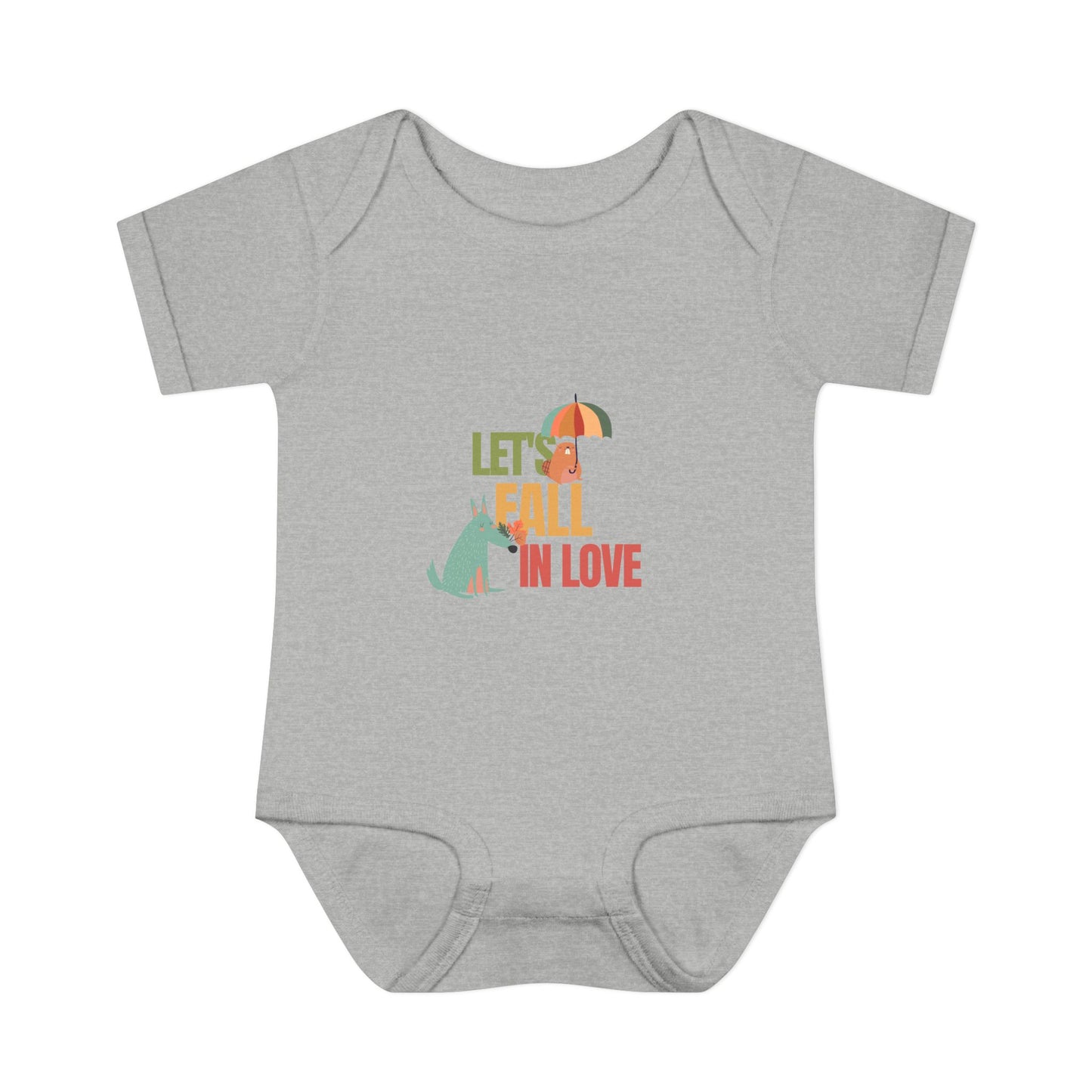 Autumn Baby Bodysuit - Let's Fall in Love, Cute Infant Outfit, Seasonal Gift, Baby Shower Present, Little One's Fall Fashion - MaisonThreadory