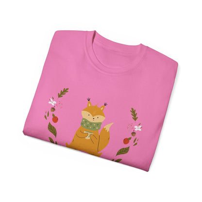 Whimsical Squirrel Tee - Cozy Unisex T-Shirt for Nature Lovers, Perfect Gift for Fall, Cute Wildlife Art, Eco-Friendly Fashion - MaisonThreadory