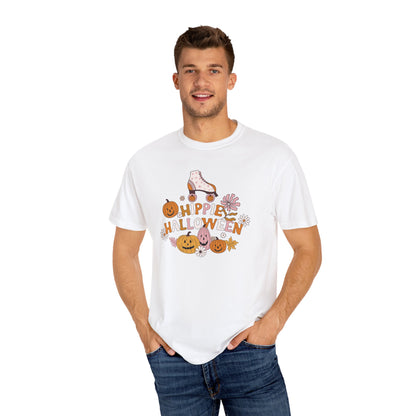 Hippie Halloween T-Shirt, Unisex Vintage Tee, Fall Graphic Shirt, Halloween Party Outfit, Trendy Casual Wear - MaisonThreadory