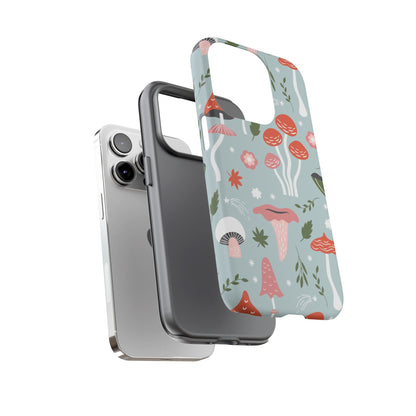 Whimsical Mushroom Phone Case, Cute Floral Smartphone Cover, Unique Gift for Nature Lovers, Trendy Tech Accessory, Eco-friendly Case