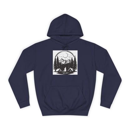 Nature-Inspired Unisex College Hoodie | Camping, Adventure, Outdoor Lover Gift, Cozy Pullover, College Apparel - MaisonThreadory